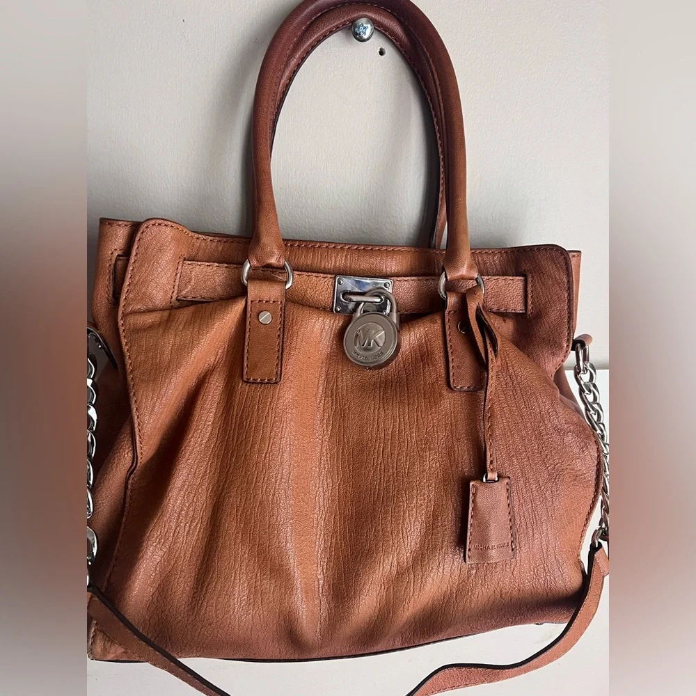 Michael Kors Tan Leather Shoulder Bag